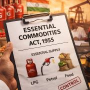 Central Government invoked the Essential Commodities Act, 1955, to regulate natural gas supplies and LPG production amidst energy security concerns arising from escalating tensions in West Asia